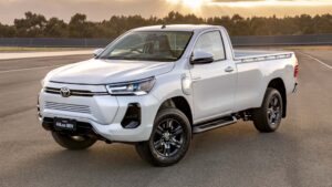 Toyota plans to introduce an all-electric version of its popular Toyota Hilux Revo BEV pickup truck by the end of 2025